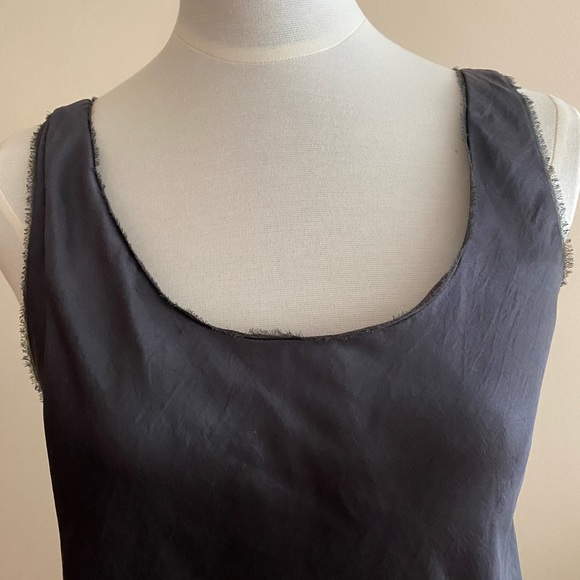 Helmut Lang asymmetrical draped silk Dress - Picture 4 of 8